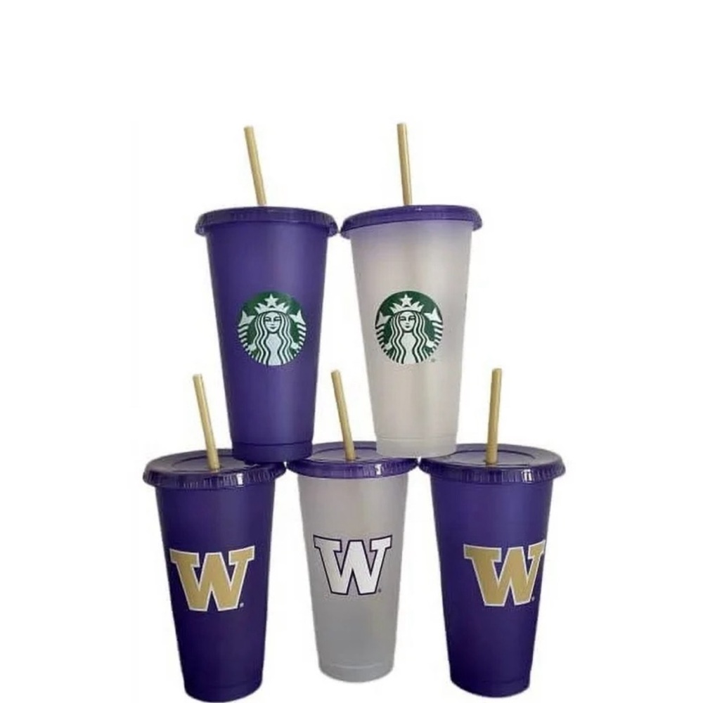 U Dub University of Washington Starbucks Tumblers Set